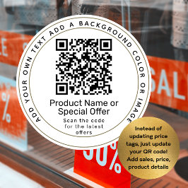Pegatina Redonda Detalles de ventas del personalizado Shelf Talker
