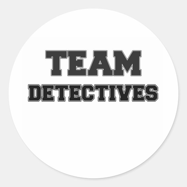 Pegatina Redonda Detección de equipo (Anverso)