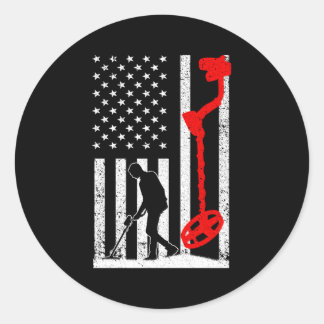 Pegatina Redonda Detector metalizado Para Detección De Caza De Teso