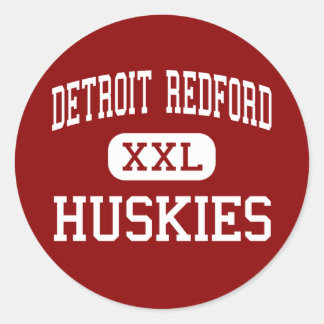 Pegatina Redonda Detroit Redford - Huskies - Alto - Detroit