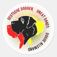 Deutsche Doggen Schwarz Rot Gold