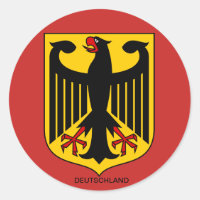 Deutschland Wappen Großer Aufkleber