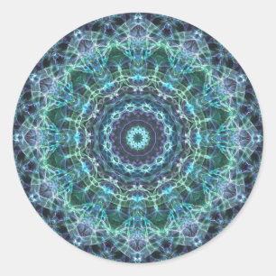 Pegatina Redonda devine mandala