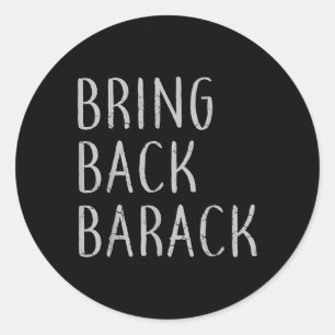 Pegatina Redonda Devolver a Barack Obama