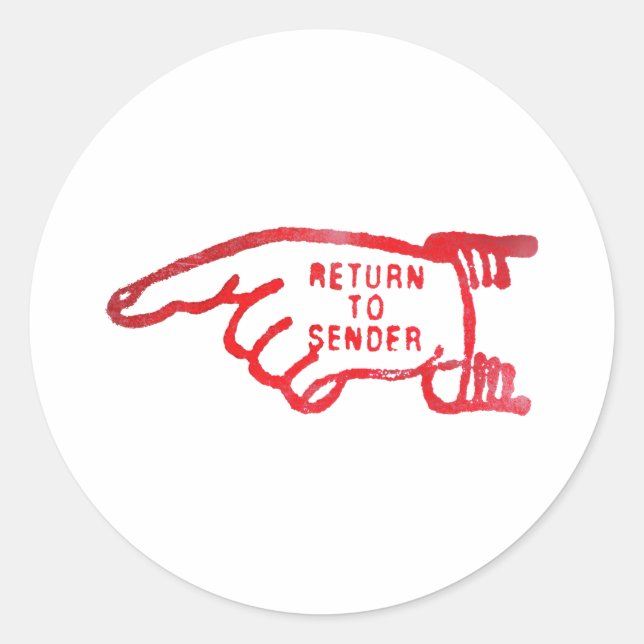 PEGATINA REDONDA DEVOLVER A REMITENTE (Anverso)