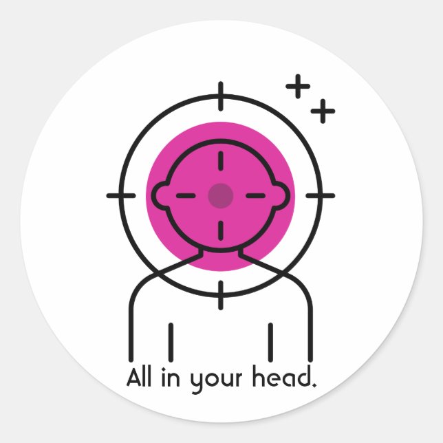 Pegatina Redonda Dez Cible Sticker (Anverso)