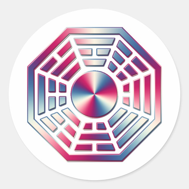 PEGATINA REDONDA DHARMA 1 (Anverso)