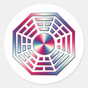 PEGATINA REDONDA DHARMA 1