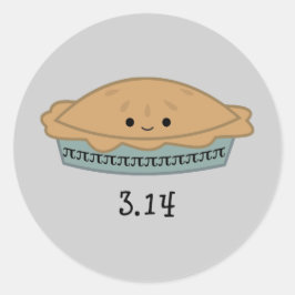 Pegatina Redonda Día 3.14 De La Ip Cuta