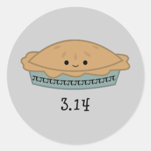 Pegatina Redonda Día 3.14 De La Ip Cuta