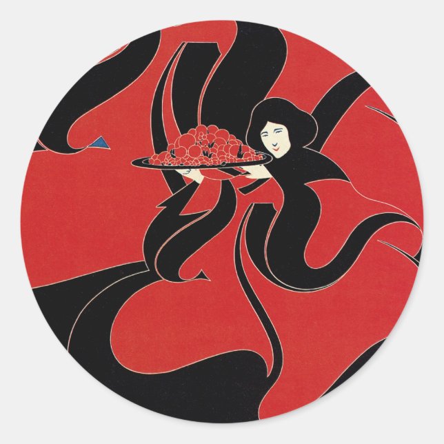 Pegatina Redonda Día de Acción de Gracias del Libro de Chap de Art  (Anverso)