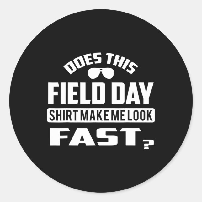 Pegatina Redonda Día de campo infantil para la enseñanza día de cam (Anverso)