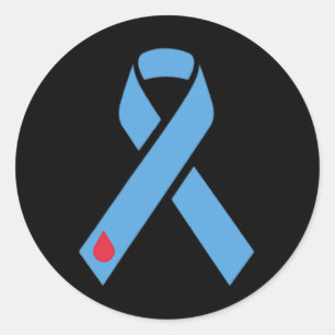 Pegatina Redonda Día de Conciencia sobre la Diabetes Retro del Club