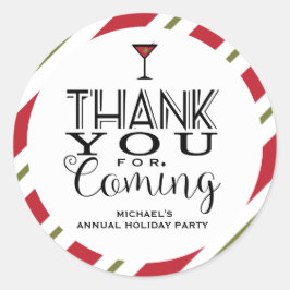 Pegatina Redonda Día de fiesta moderno, gracias