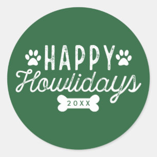 Pegatina Redonda Día de fiesta verde feliz de Howlidays el  