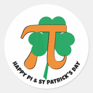 Pegatina Redonda DÍA DE IP combinada DÍA DE ST PATRICK