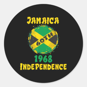 Pegatina Redonda Día de Jamaica 2023 61º