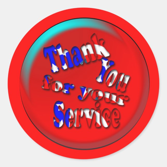 Pegatina Redonda Día de la Conmemoración (Anverso)