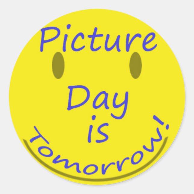 Pegatina Redonda Día de la imagen (Anverso)