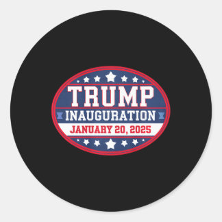 Pegatina Redonda Día de la Inauguración de Donald Trump 2025