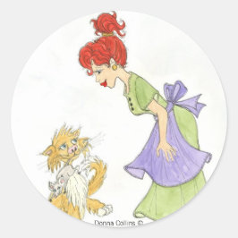 Pegatina Redonda día de la madre