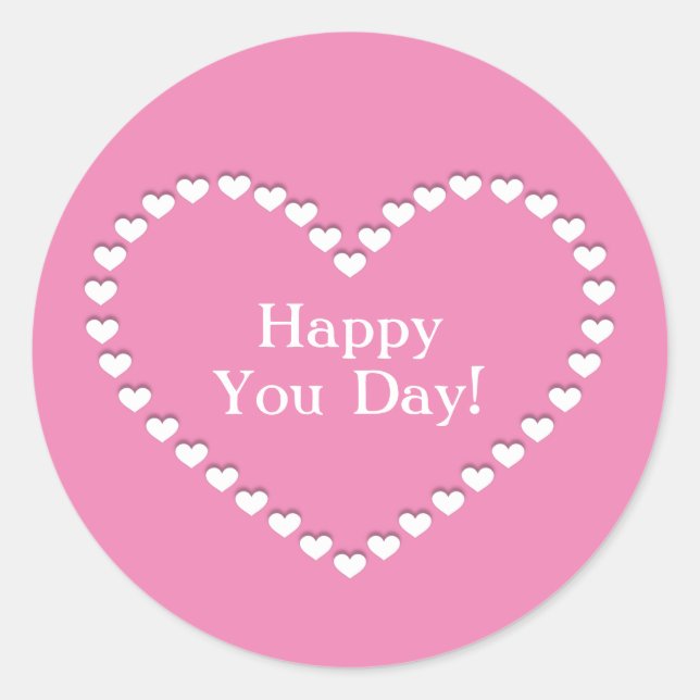 Pegatina Redonda Día de la madre (Anverso)