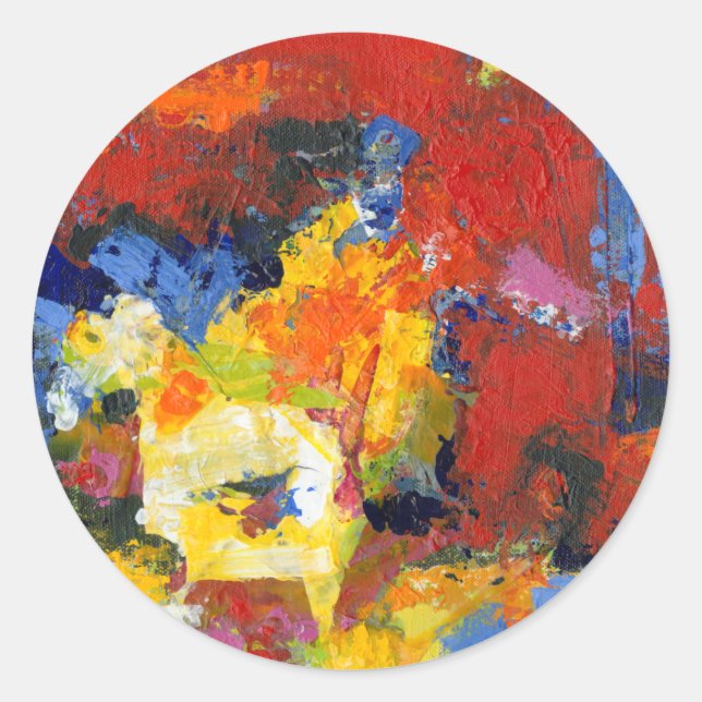 Pegatina Redonda Día de la Raza (Anverso)