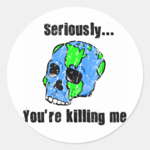 Pegatina Redonda Día de la Tierra