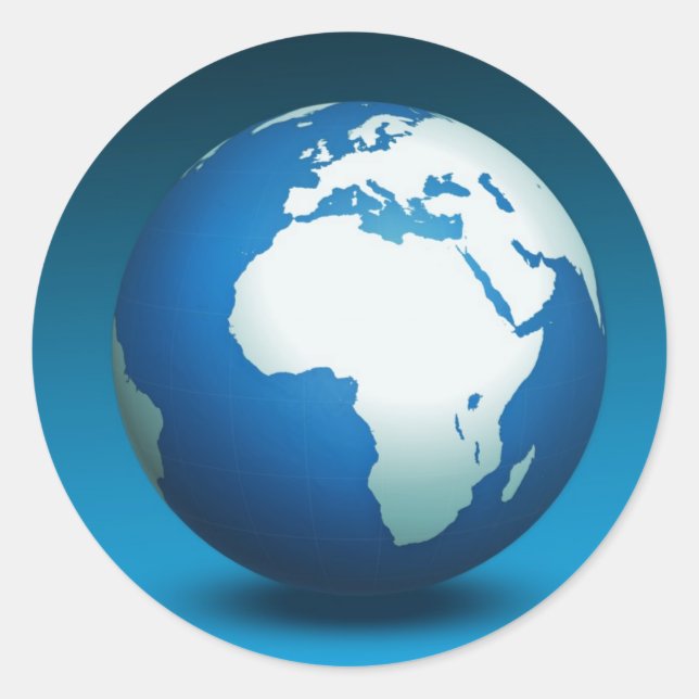 Pegatina Redonda Día de la Tierra (Anverso)