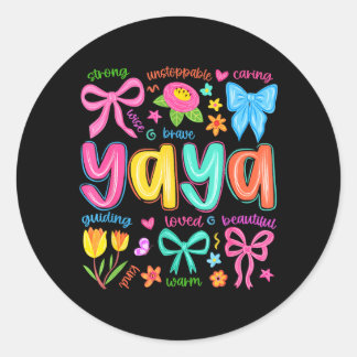 Pegatina Redonda Día de las Madres Divertido Cariñoso Hermoso Amado