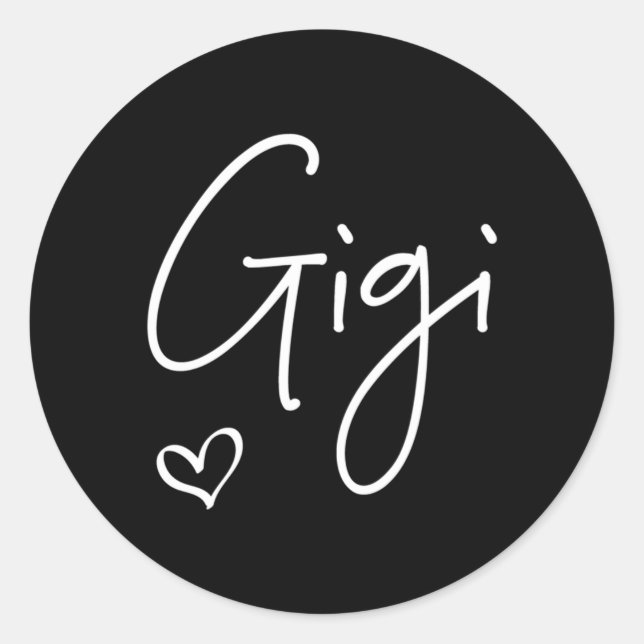 Pegatina Redonda Día De Los Abuelos En Día De La Abuela (Anverso)