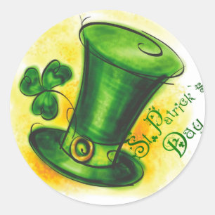Pegatina Redonda Día de San Patricio
