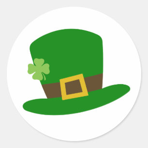 Pegatina Redonda Día de San Patricio - Celebrar la suerte del Iris
