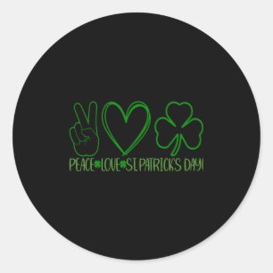 Pegatina Redonda Día de San Patricio Mujeres Niños Hombres Camiseta