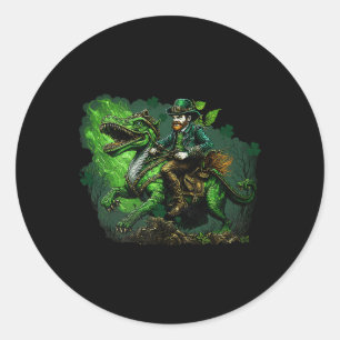 Pegatina Redonda Día de San Patricio Que Los Shenanigans Empiecen D