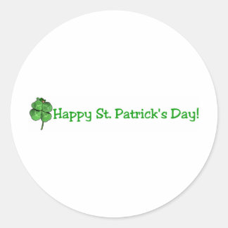 Pegatina Redonda Día de San Patricio - ¡Vamos irlandés!