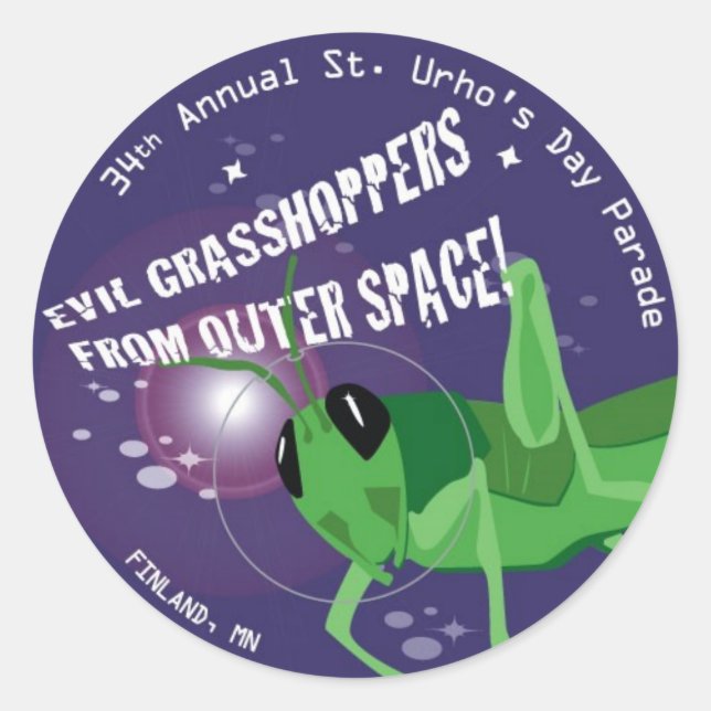 Pegatina Redonda Día de San Urho 2009 (Anverso)