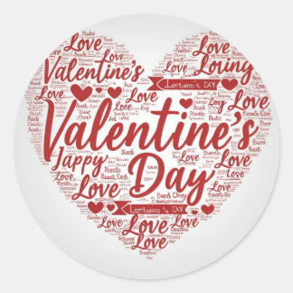 PEGATINA REDONDA DÍA DE SAN VALENTÍN