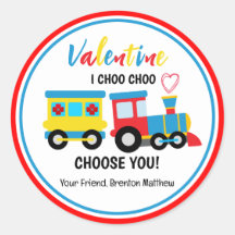 Día de San Valentín De Tren Cute Kids Choo-Choo