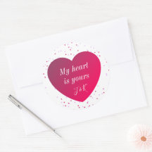 Día de San Valentín Romántico Rojo Rojo Corazón Mo