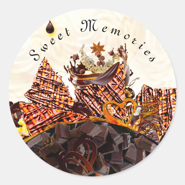 PEGATINA REDONDA ¡DÍA DE SOL DULCE! :) (Anverso)