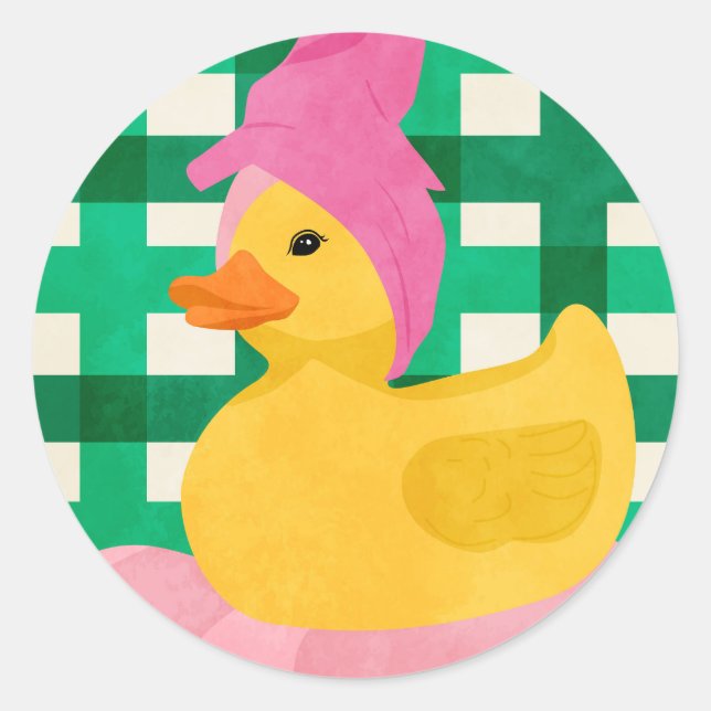 Pegatina Redonda Día de Spa (Anverso)