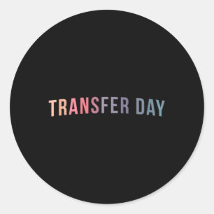 Pegatina Redonda Día De Transferencia De Iva Día De Transferencia D
