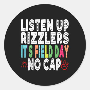 Pegatina Redonda Día del Campo Rizz Feliz Día del Campo Rizzlers Fi