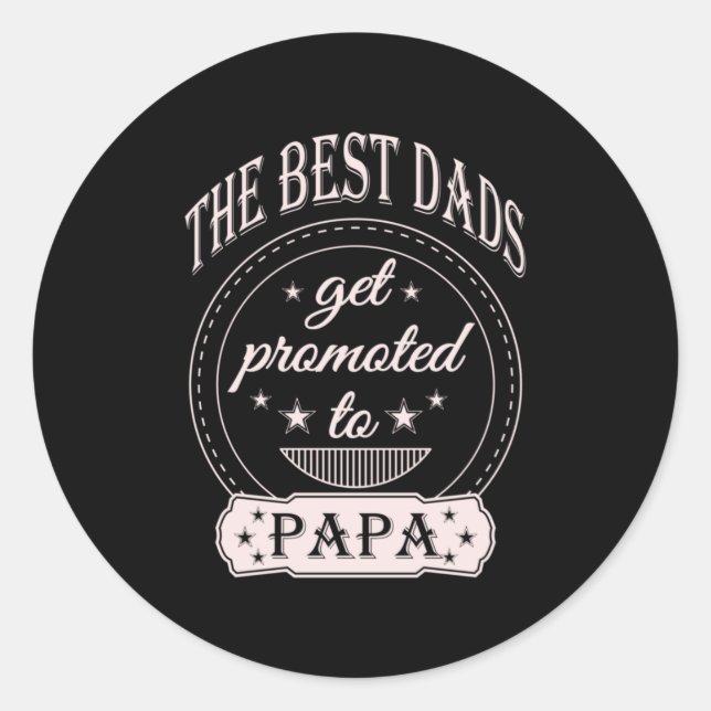 Pegatina Redonda Día del padre | El Mejor Papi (Anverso)