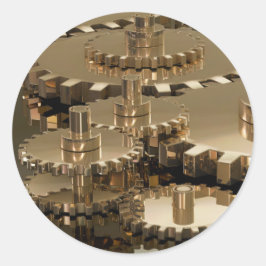 Pegatina Redonda Día del padre en marcha