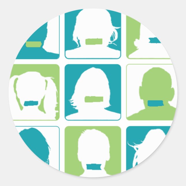 Pegatina Redonda Día Del Silencio (Anverso)