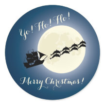 Día feriado del barco pirata con delfines Navidade