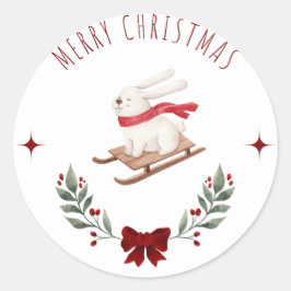 Pegatina Redonda Día festivo y Navidad