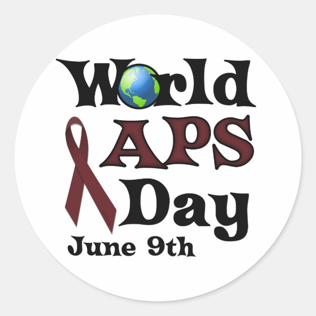 PEGATINA REDONDA DÍA MUNDIAL DE LA APS (Anverso)